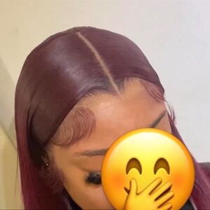 13x6 body wave 99j burgundy red 26 inch wig